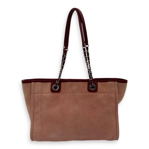 Deauville Tote Bag Red in Canvas, Silver hardware - Image 2