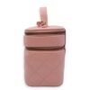 Double Layer 16x13x8.5cm Pink Vanity Bag in Glazed Calf, Gold hardware - Image 3