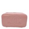 Double Layer 16x13x8.5cm Pink Vanity Bag in Glazed Calf, Gold hardware - Image 5
