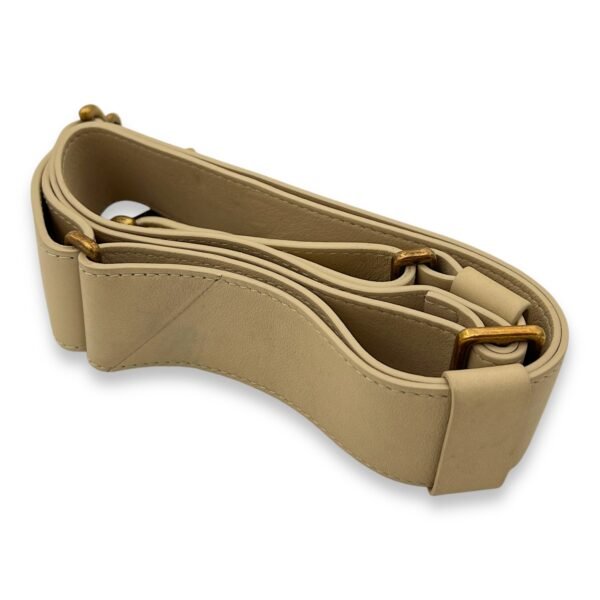Drawstring CC Beige Bucket Bag in Calfskin, Gold hardware - Image 11