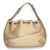 Drawstring CC Beige Bucket Bag in Calfskin, Gold hardware - Image 2