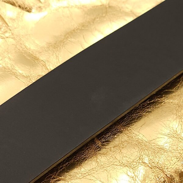 Feministe Mais Feminine Matallic Gold Clutch in Calfskin, Palladium hardware - Image 7