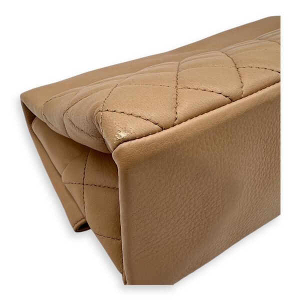 Fold Shoulder Bag Brown in Lambskin, Ruthenium hardware - Image 10