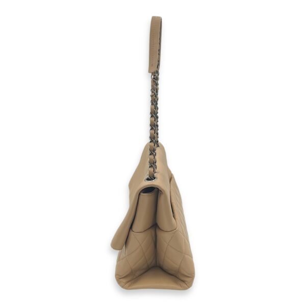 Fold Shoulder Bag Brown in Lambskin, Ruthenium hardware - Image 2
