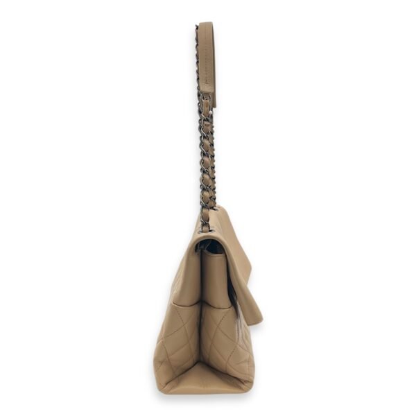 Fold Shoulder Bag Brown in Lambskin, Ruthenium hardware - Image 3