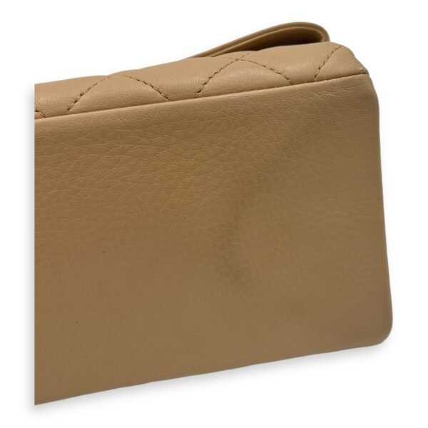Fold Shoulder Bag Brown in Lambskin, Ruthenium hardware - Image 6
