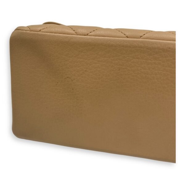 Fold Shoulder Bag Brown in Lambskin, Ruthenium hardware - Image 7
