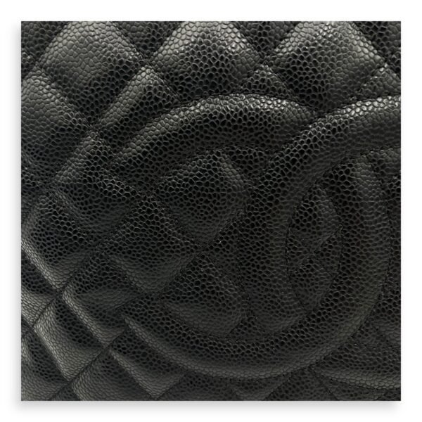 GST Black Tote Bag in Caviar Leather, Gold hardware - Image 8