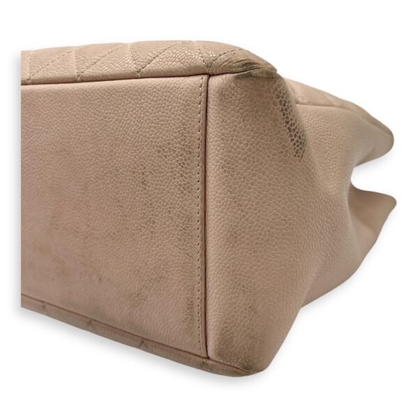 GST Tote Bag Pink in Caviar Leather, Silver hardware - Image 12