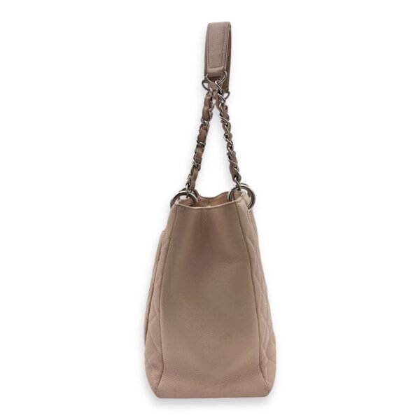GST Tote Bag Pink in Caviar Leather, Silver hardware - Image 3