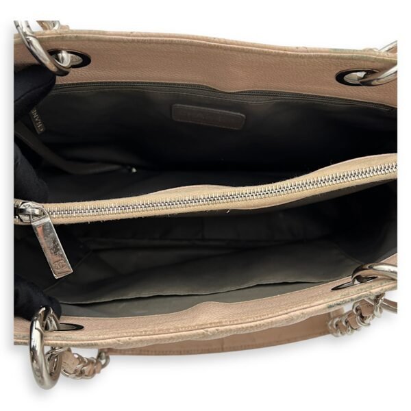 GST Tote Bag Pink in Caviar Leather, Silver hardware - Image 6