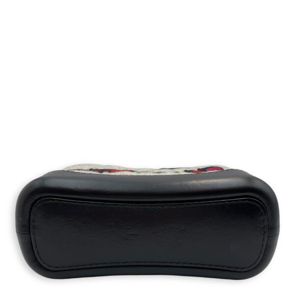Gabrielle Hobo Small Grey,red, pink, black Shoulder Bag in Calfskin, 3-Tone hardware - Image 5