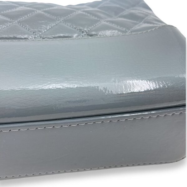 Gabrielle Medium Blue Shoulder Bag in Calfskin/Patent, Gold/Ruthenium/Silver hardware - Image 6