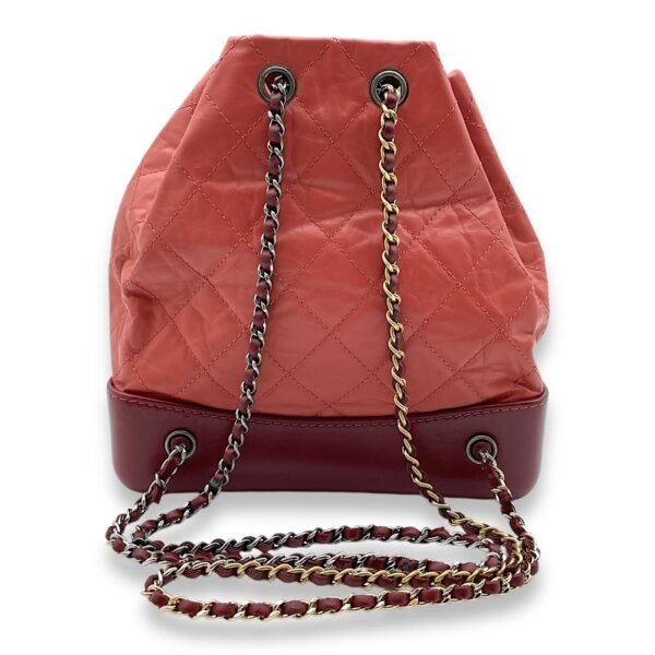 Gabrielle Raspberry Backpack in Calfskin, Gold/Ruthenium/Silver hardware - Image 11