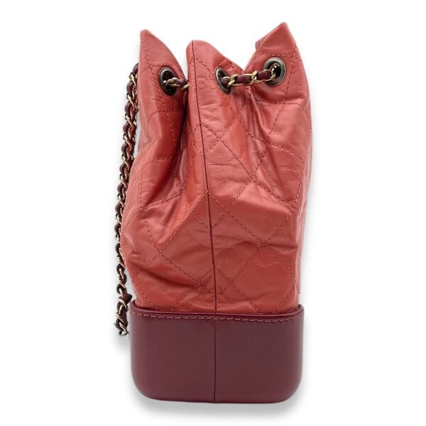 Gabrielle Raspberry Backpack in Calfskin, Gold/Ruthenium/Silver hardware - Image 3