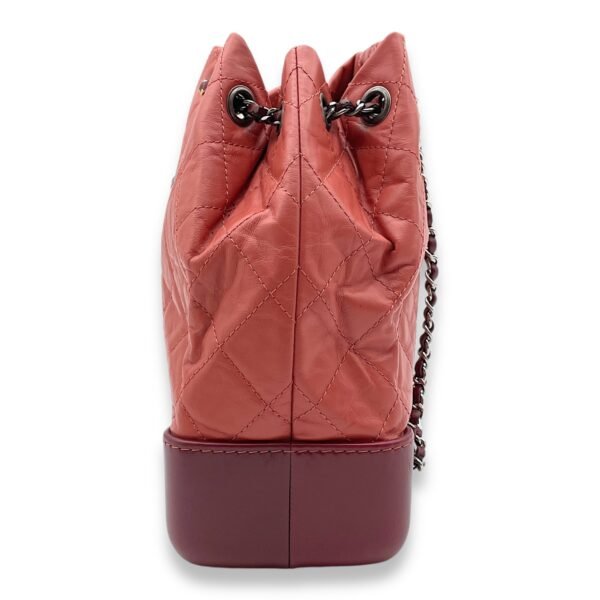 Gabrielle Raspberry Backpack in Calfskin, Gold/Ruthenium/Silver hardware - Image 4