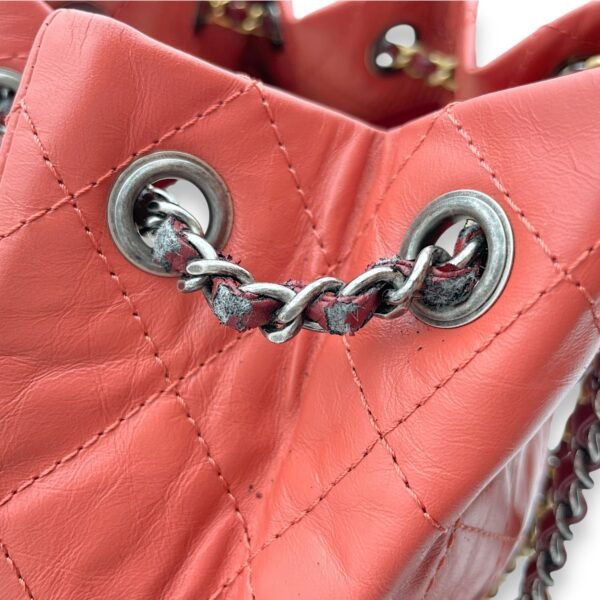 Gabrielle Raspberry Backpack in Calfskin, Gold/Ruthenium/Silver hardware - Image 8
