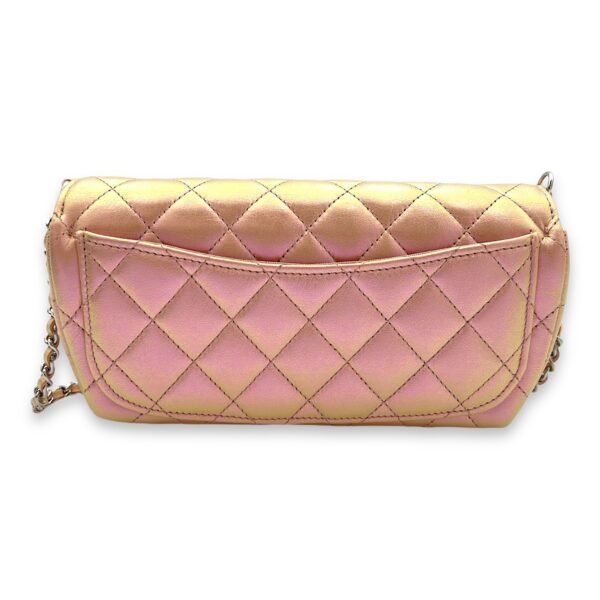 Glasses Crossbody Bag Pink in Calfskin, Silver hardware - Image 2