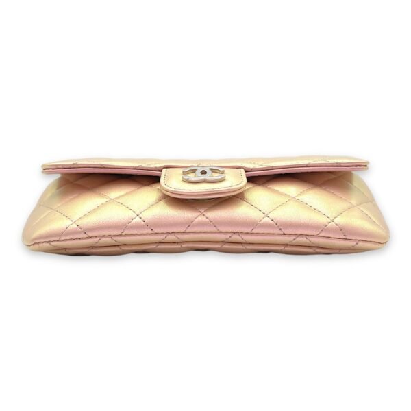 Glasses Crossbody Bag Pink in Calfskin, Silver hardware - Image 5