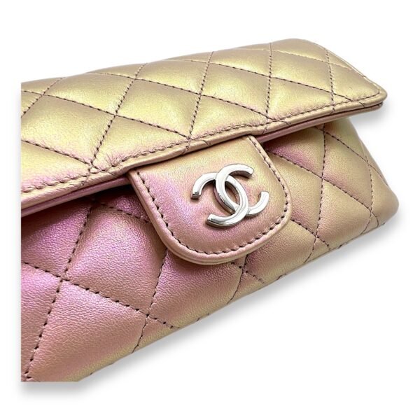 Glasses Crossbody Bag Pink in Calfskin, Silver hardware - Image 6