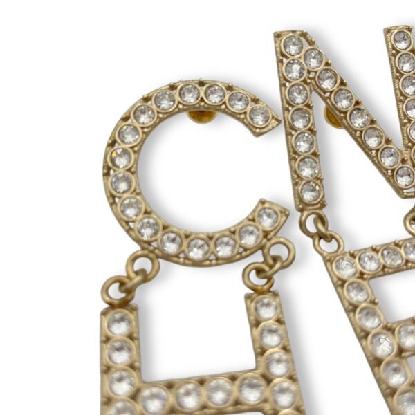 Gold Earrings in Chanel, Light Gold hardware - Image 5