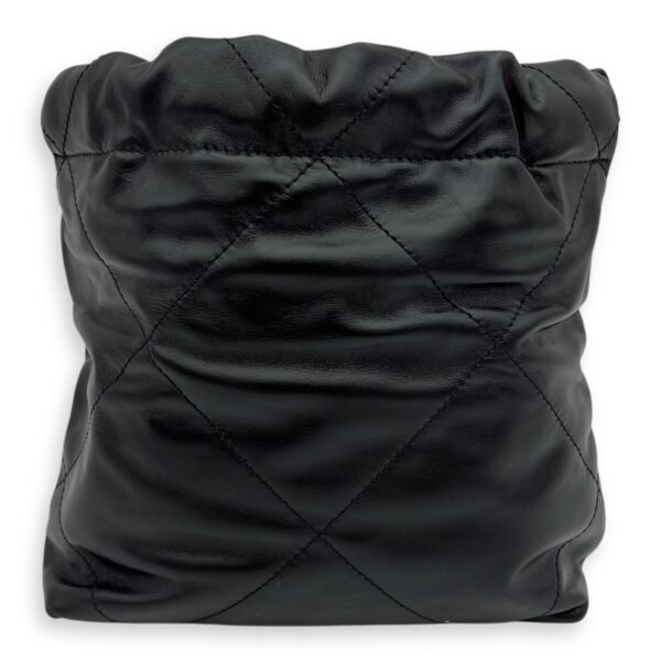 C22 Mini Black Crossbody Bag in Calfskin, Gold hardware - Image 2