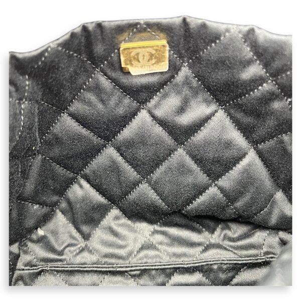 C22 Mini Black Crossbody Bag in Calfskin, Gold hardware - Image 7