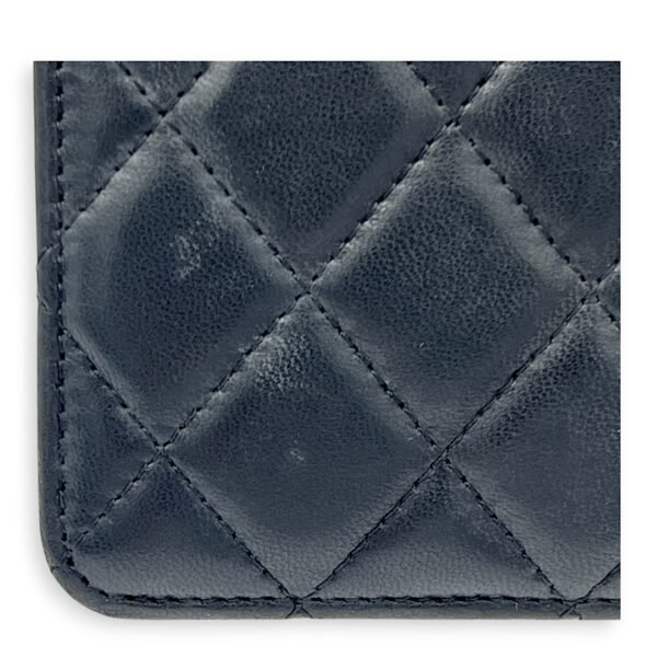 CC Quilted Wallet Black Wallet in Lambskin, Silver hardware - Image 8