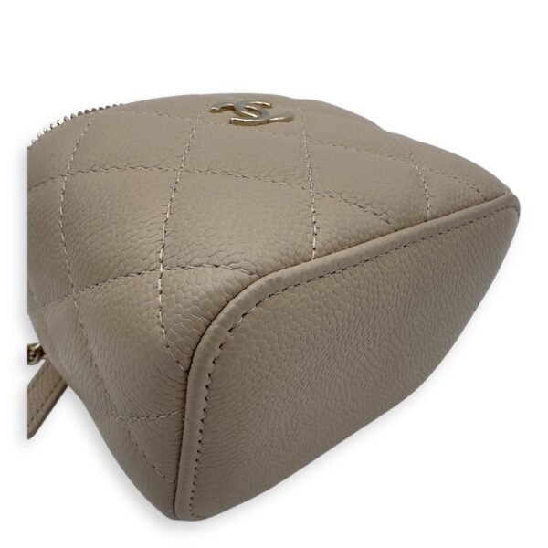 CC Vanity Bag Beige in Caviar Leather, Gold hardware - Image 14