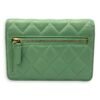 CC Wallet On Chain Green in Lambskin, Gold hardware - Image 2