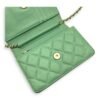 CC Wallet On Chain Green in Lambskin, Gold hardware - Image 21