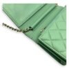 CC Wallet On Chain Green in Lambskin, Gold hardware - Image 23