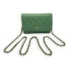 CC Wallet On Chain Green in Lambskin, Gold hardware - Image 28
