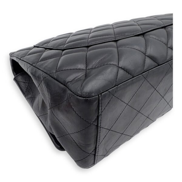 Classic Maxi Black Shoulder Bag in Lambskin, Silver hardware - Image 27