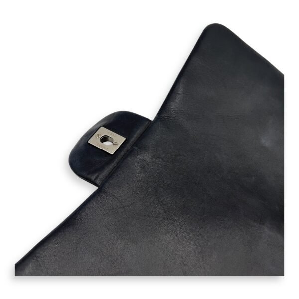 Classic Maxi Black Shoulder Bag in Lambskin, Silver hardware - Image 29