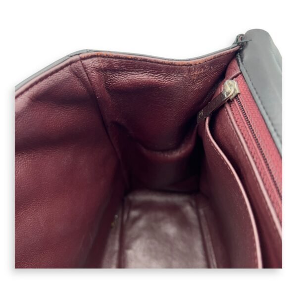 Classic Maxi Black Shoulder Bag in Lambskin, Silver hardware - Image 9