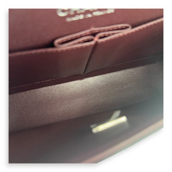 Classic Small Black Shoulder Bag in Lambskin, Silver hardware - Image 7