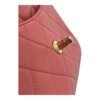 Infinity Pink Top Handle Bag in Goat Leather, Gold hardware - Image 9