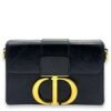 30 Montaigne Box Crossbody bag in Calfskin, Gold Hardware