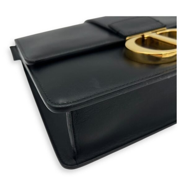 30 Montaigne Crossbody Bag Black in Calfskin, Gold hardware - Image 10