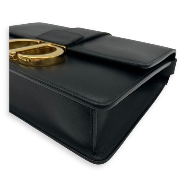 30 Montaigne Crossbody Bag Black in Calfskin, Gold hardware - Image 11