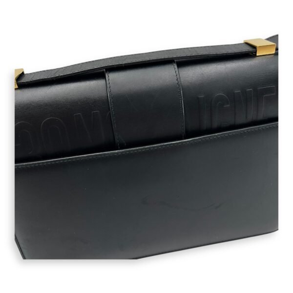 30 Montaigne Crossbody Bag Black in Calfskin, Gold hardware - Image 9