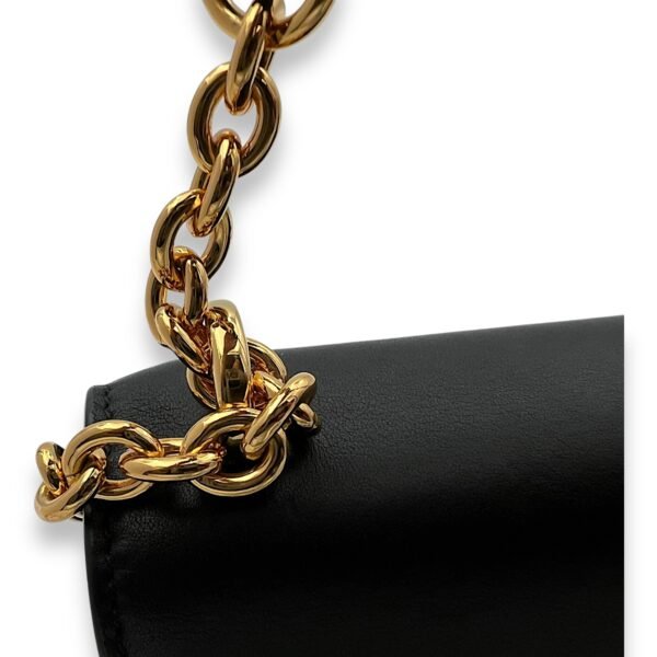 30 Montaigne East West Black Crossbody Bag in Calfskin, Gold hardware - Image 7