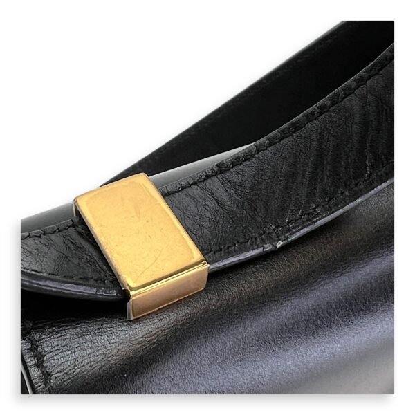 30 Montaigne Medium Black Crossbody Bag in Calfskin, Gold hardware - Image 10