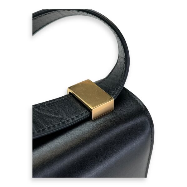 30 Montaigne Medium Black Crossbody Bag in Calfskin, Gold hardware - Image 11