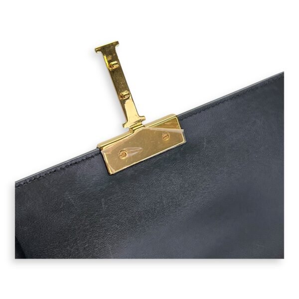 30 Montaigne Medium Black Crossbody Bag in Calfskin, Gold hardware - Image 15