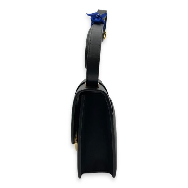 30 Montaigne Medium Black Shoulder Bag in Box Calfskin, Gold hardware - Image 5