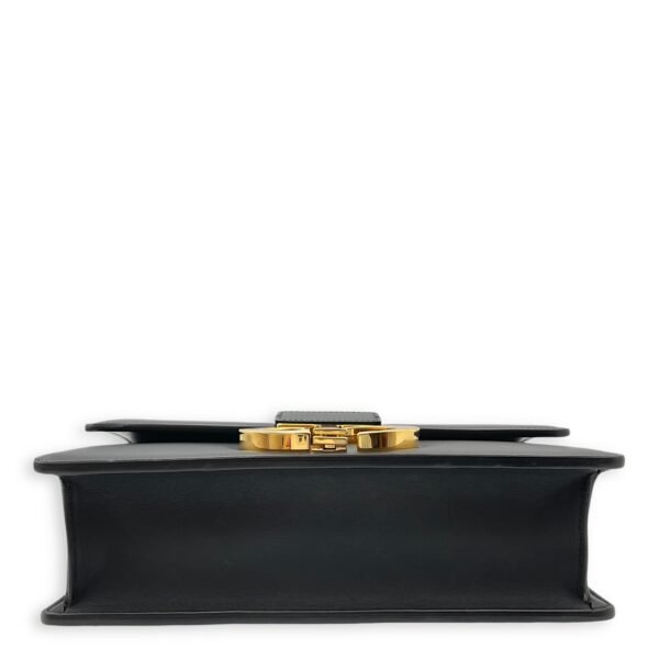 30 Montaigne Medium Black Shoulder Bag in Box Calfskin, Gold hardware - Image 6