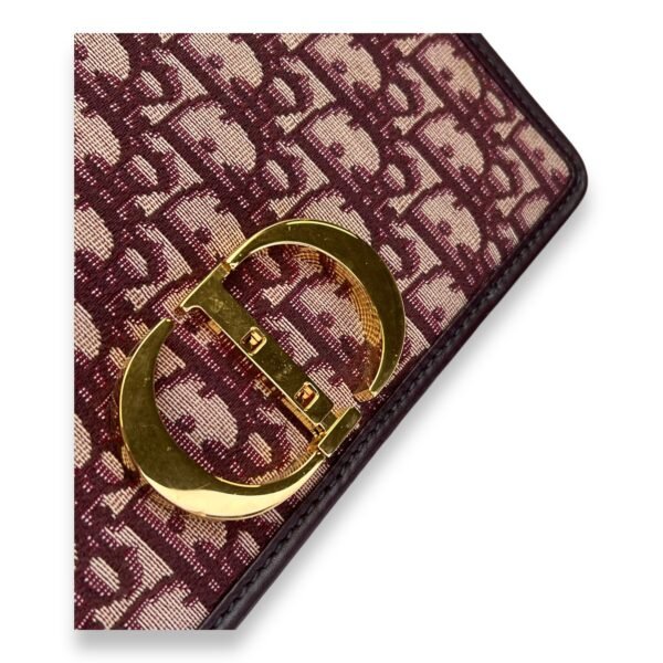 30 Montaigne Medium Red Crossbody Bag in Jacquard, Gold hardware - Image 13