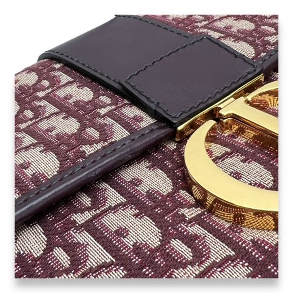 30 Montaigne Medium Red Crossbody Bag in Jacquard, Gold hardware - Image 9
